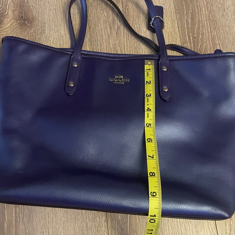 Coach Blue iridescent and Purple Tote Bag - Picture 7 of 11